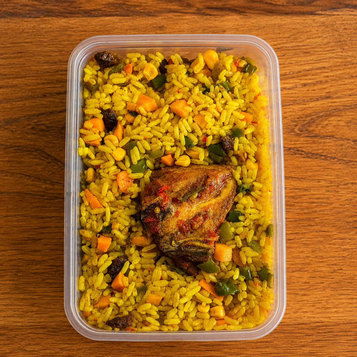 Fried Rice with Peppered Chicken (Small Plate)